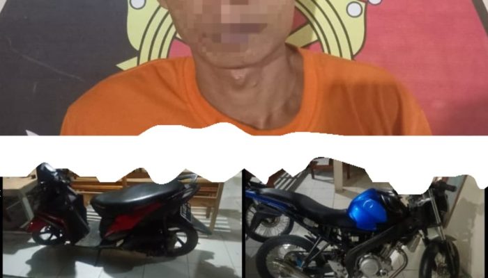 Polsek Baturaja Barat Berhasil Mengamankan Pelaku Pencurian Sepeda Motor di Desa Pusar