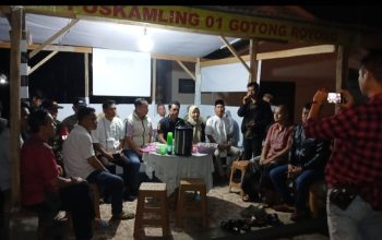 RT.21 Kemalaraja Gotong Royong Lintas, Terbesar SeKabupaten OKU Dalam Kota Baturaja Resmikan Pos Ronda & Jaga Malam