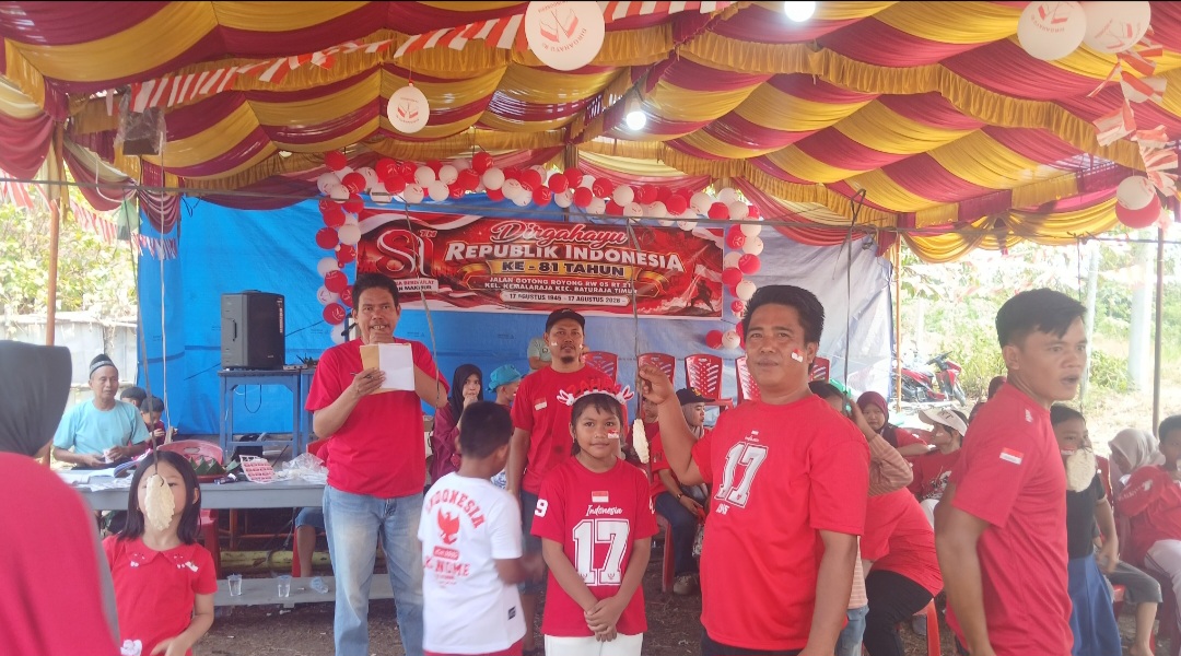 Pesta Kemerdekaan HUT RI KE=81 Pos 3  Meriahkan Dengan Perlombaan dan Hiburan